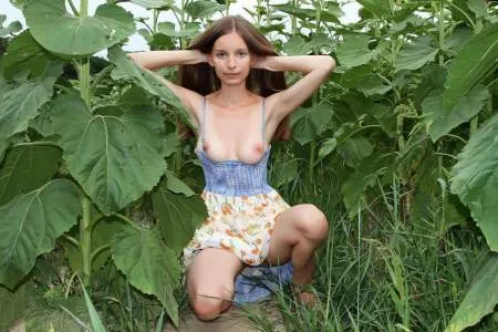 Показала мохнатку в полі із соняшниками (ФОТО)