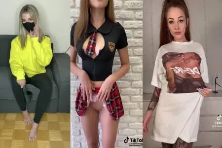 Одягнена і роздягнена голі дівчата з Тик Току (ВІДЕО)