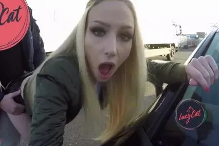 Публічний секс Lucy Cat на стоянці далекобійників (ВІДЕО)