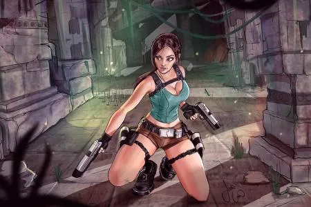 Lara Croft - недитячі картинки арт еро (МАЛЮНКИ)